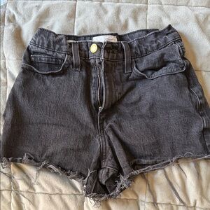 Universal Thread Black Frayed High-Rise Denim Shorts